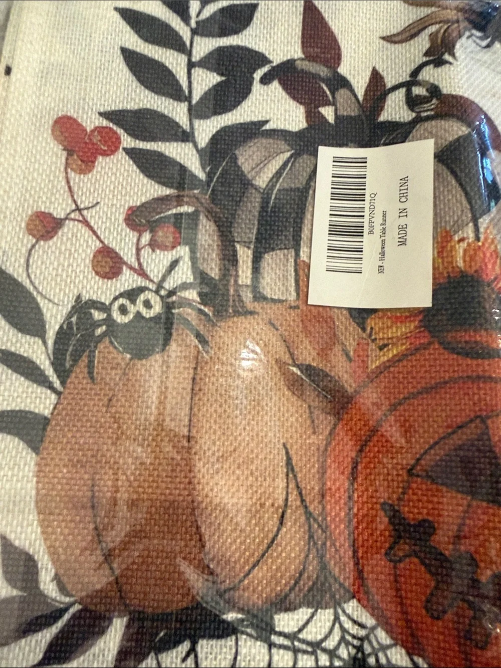 Halloween Pumpkin & Ghost Table Runner